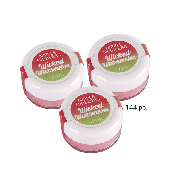 Jelique Nipple Nibbler Sour Tingle Balm Wicker Watermelon (Bulk Pack/144 pcs) 3 g - Royal Sins