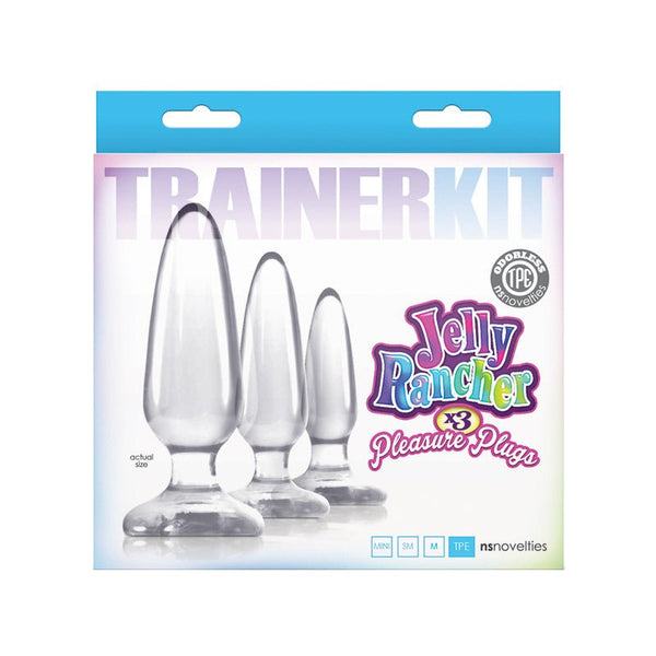 Jelly Rancher Pleasure Plugs Trainer Kit Clear - Royal Sins