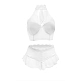 JENNIFER HALTER TOP & TAP PANTY 3X WHITE - Royal Sins