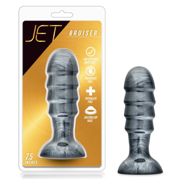 Jet Bruiser 7.5 in. Anal Plug Carbon Metallic Black - Royal Sins