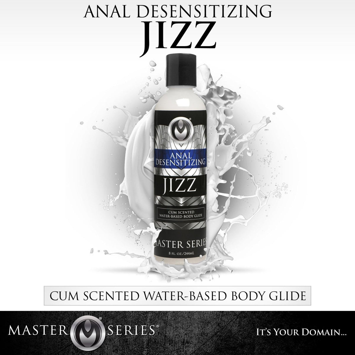 Jizz Cum Scented Desensitizing Lube - 8.5 oz - Royal Sins