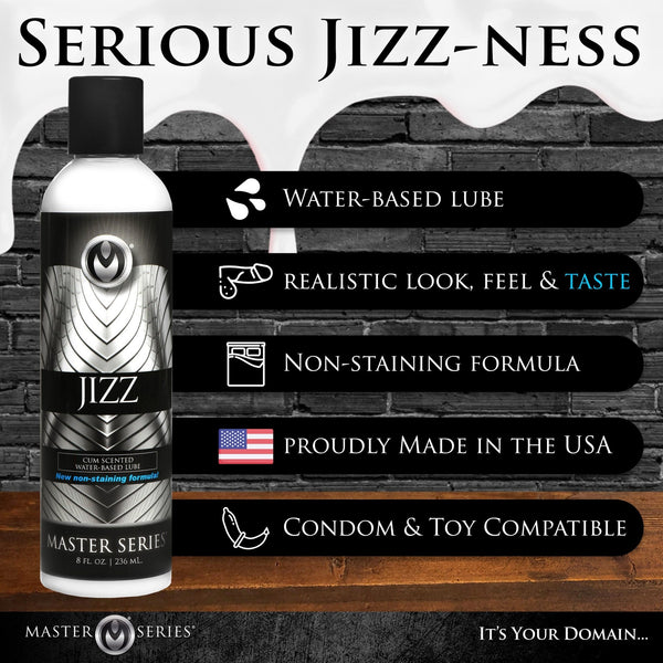 Jizz Water Based Cum Scented Lube - 8.5 oz - Royal Sins