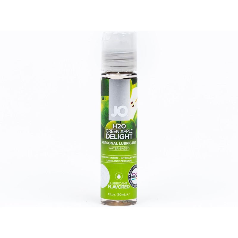 JO H2O Green Apple Delight Flavored Water - Based Lubricant 1 oz. - Royal Sins