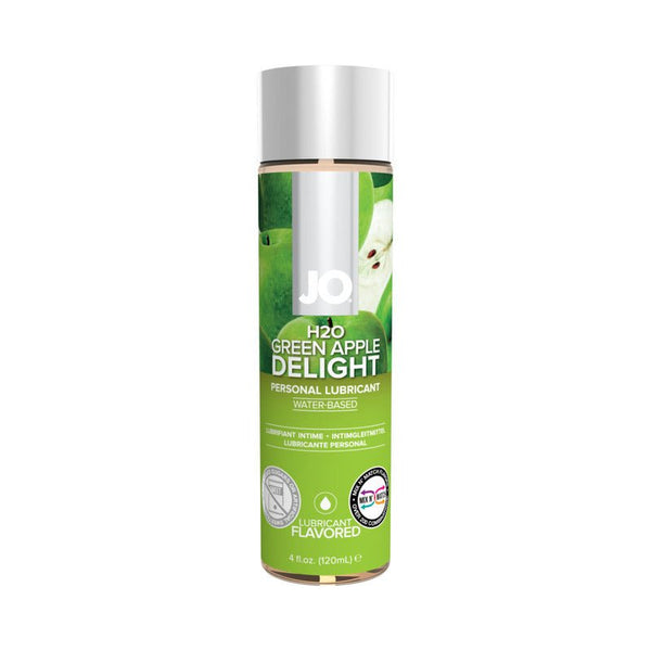 JO H2O Green Apple Delight Flavored Water - Based Lubricant 4 oz. - Royal Sins