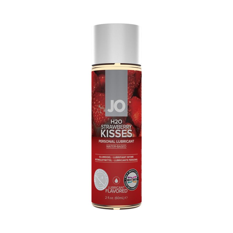 JO H2O Strawberry Kisses Flavored Water - Based Lubricant 2 oz. - Royal Sins