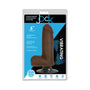 JOCK 6 in. Vibrating Dildo with Balls Dark - Royal Sins