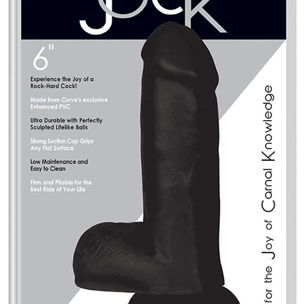 JOCK 6 Inch Dong with Balls Black - Royal Sins