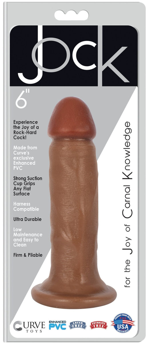 Jock 6 Inch Suction Cup Dildo - Medium - Royal Sins