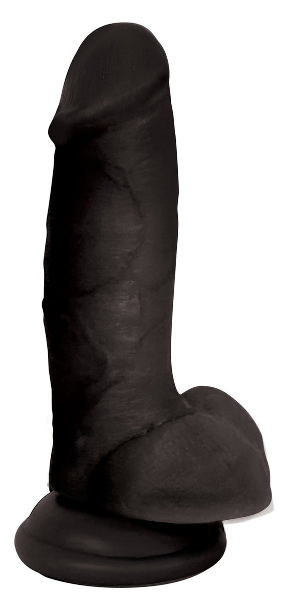 Jock 7 Inch Dildo with Balls - Black - Royal Sins