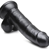 JOCK 8 Inch Dong with Balls Black - Royal Sins