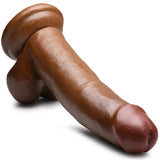 JOCK 8 Inch Dong with Balls Brown - Royal Sins