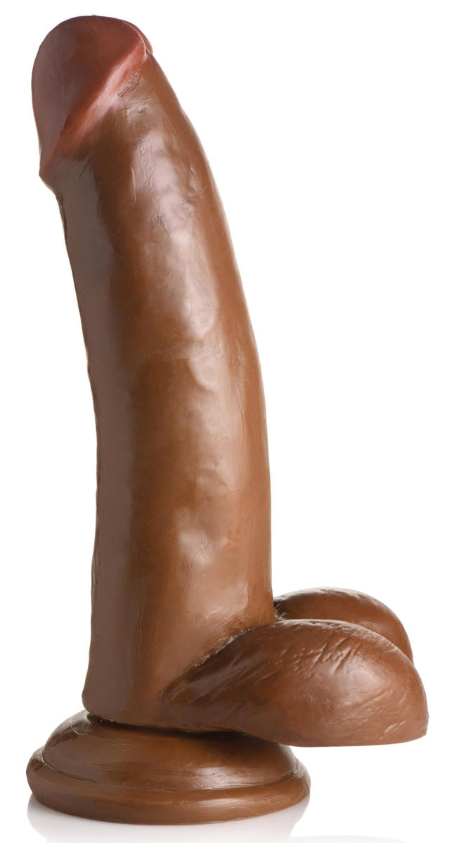 JOCK 8 Inch Dong with Balls Brown - Royal Sins