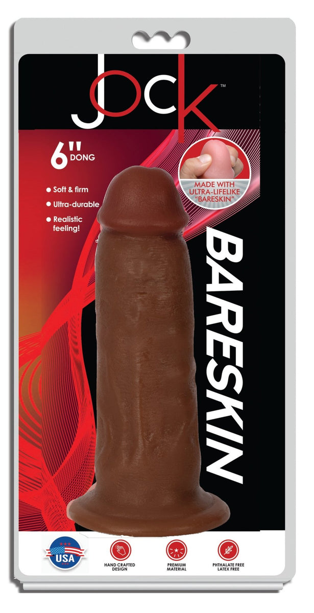 Jock Dark Bareskin Dildo - 6 Inch - Royal Sins