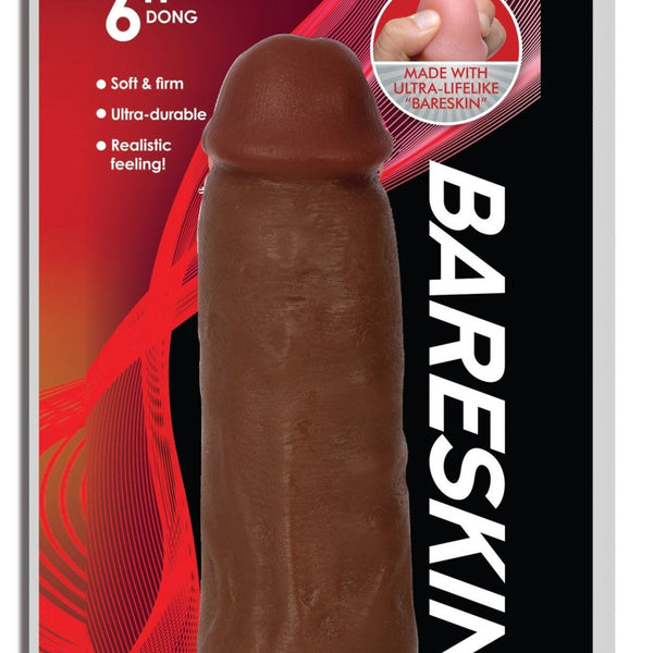 Jock Dark Bareskin Dildo - 6 Inch - Royal Sins