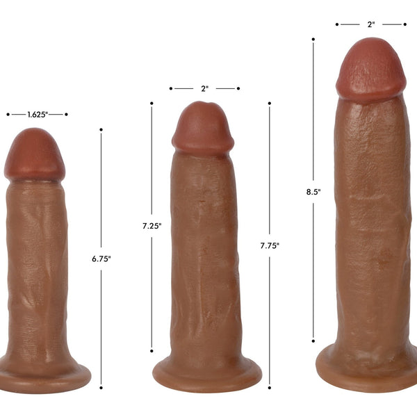 Jock Dark Bareskin Dildo - 6 Inch - Royal Sins