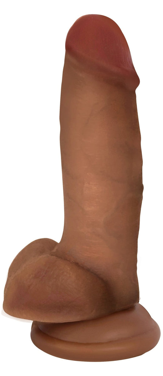 Jock Dark Bareskin Dildo with Balls - 7 Inch - Royal Sins