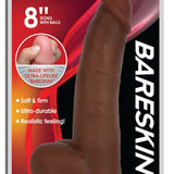 Jock Dark Bareskin Dildo with Balls - 8 Inch - Royal Sins