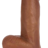 Jock Dark Bareskin Vibrating Dildo with Balls - 6 Inch - Royal Sins