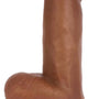 Jock Dark Bareskin Vibrating Dildo with Balls - 6 Inch - Royal Sins