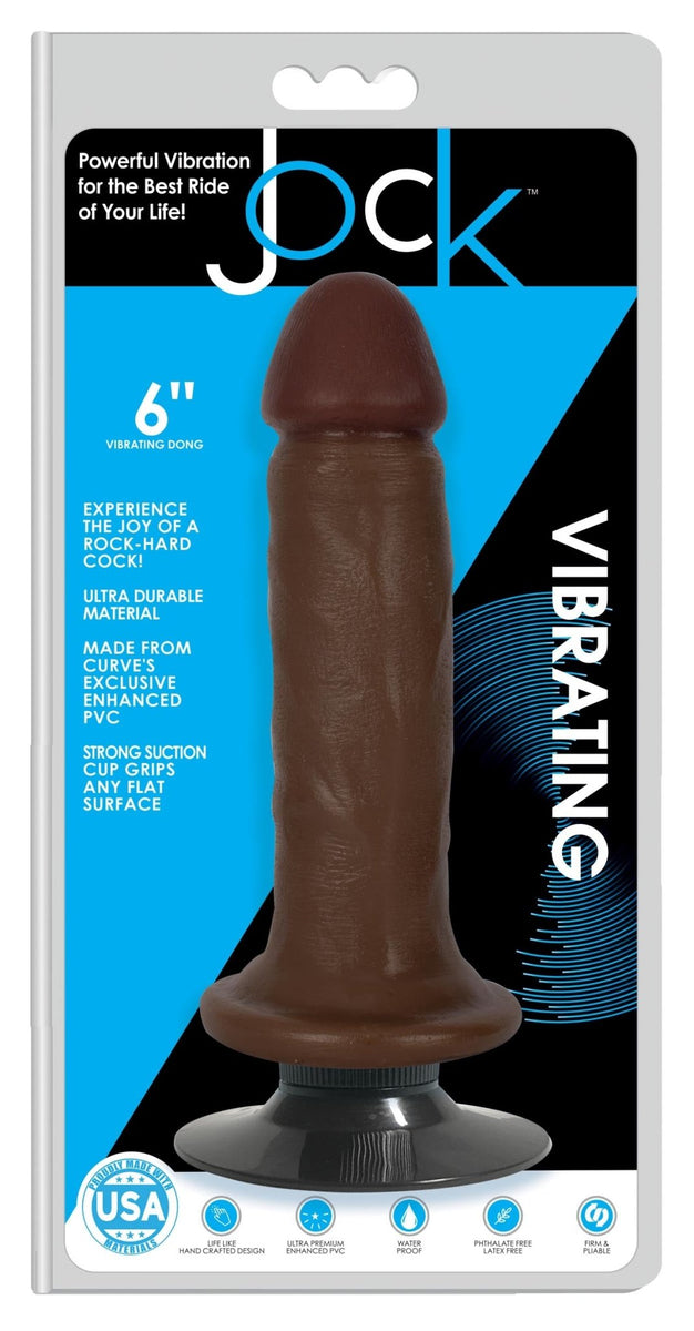 Jock Dark Vibrating Dildo - 6 Inch - Royal Sins