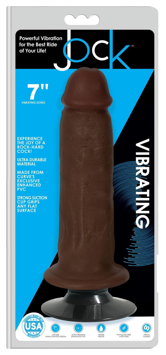 Jock Dark Vibrating Dildo - 7 Inch - Royal Sins