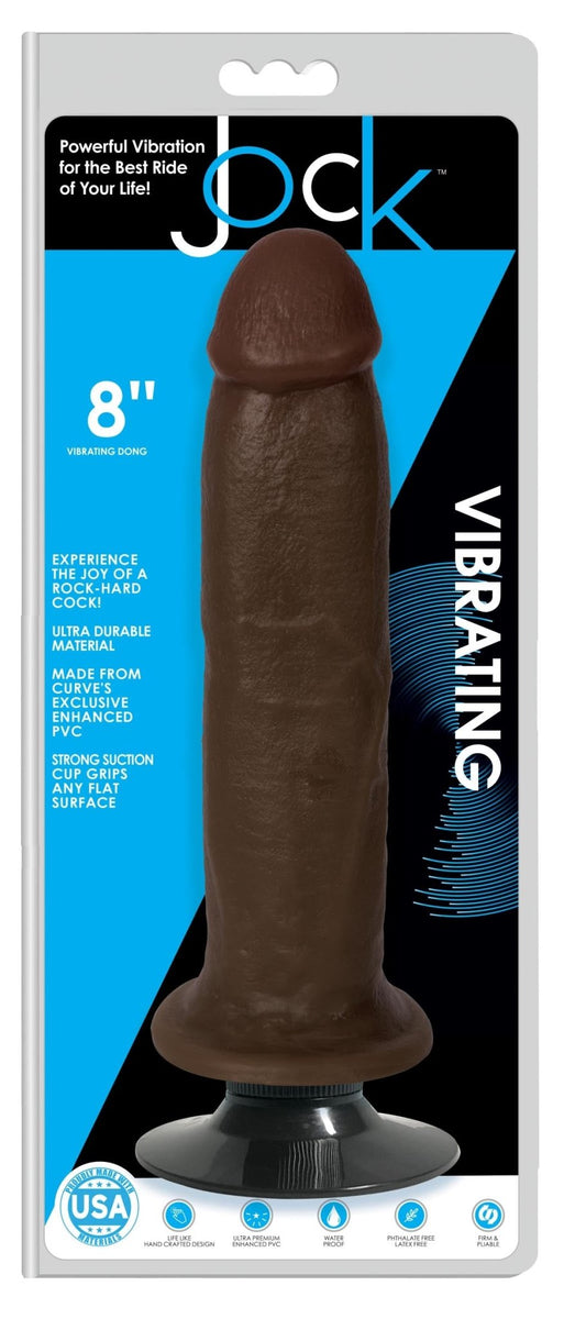 Jock Dark Vibrating Dildo - 8 Inch - Royal Sins