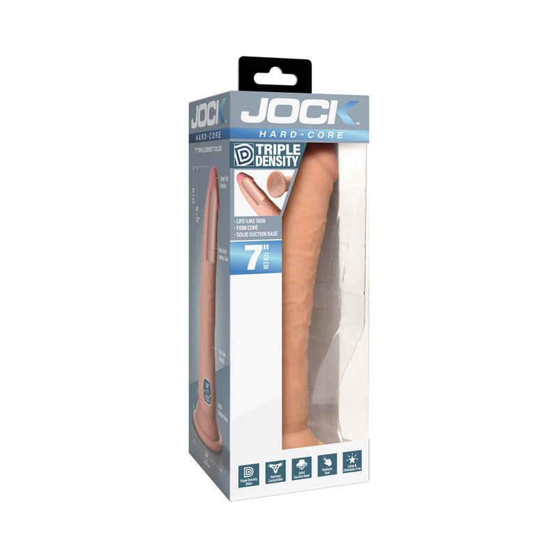 JOCK Hard - Core 7 in. Triple Density Dildo - Royal Sins