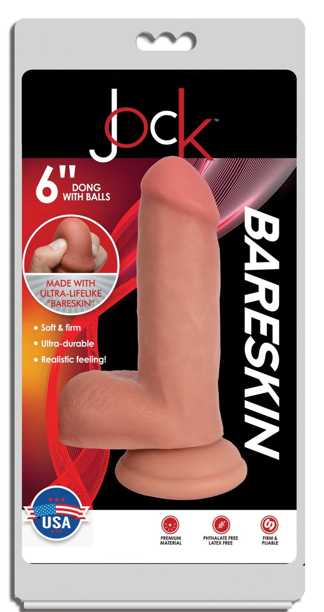 Jock Light Bareskin Dildo with Balls - 6 Inch - Royal Sins