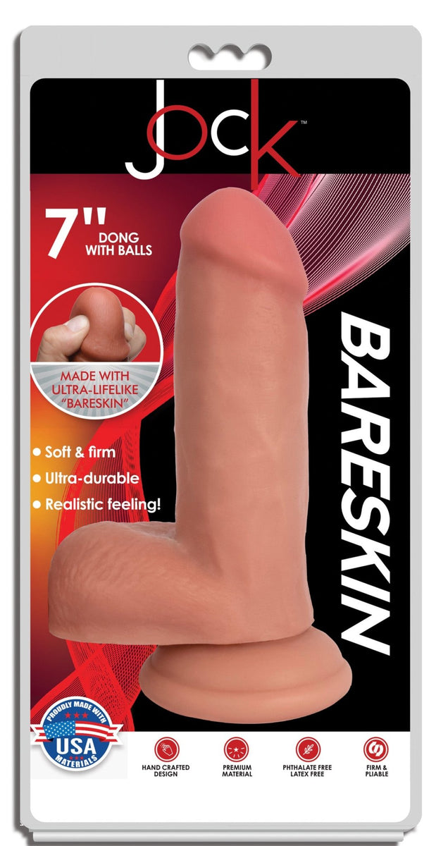 Jock Light Bareskin Dildo with Balls - 7 Inch - Royal Sins