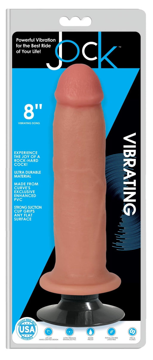 Jock Light Vibrating Dildo - 8 Inch - Royal Sins