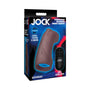 JOCK Vibrating Silicone Penis Sleeve Dark - Royal Sins