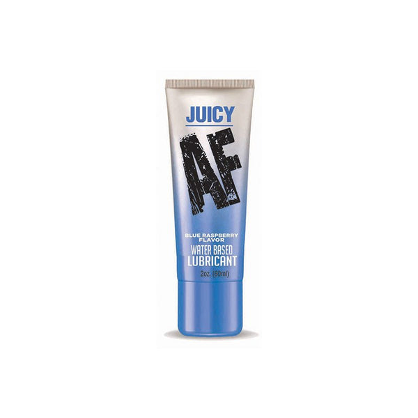 Juicy AF Water - Based Lubricant Blue Raspberry 2 oz. - Royal Sins