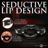 Juicy Lips Silicone Open Mouth Gag - Black - Royal Sins