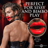 Juicy Lips Silicone Open Mouth Gag - Red - Royal Sins