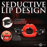 Juicy Lips Silicone Open Mouth Gag - Red - Royal Sins