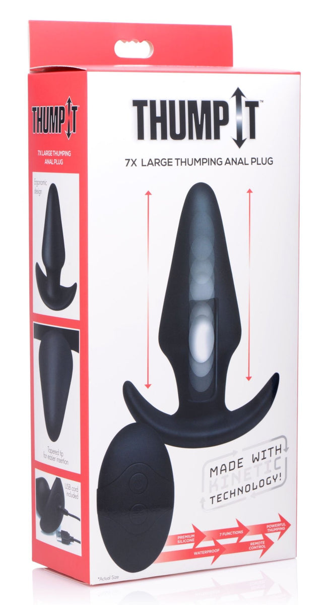 Kinetic Thumping 7X Large Anal Plug - Royal Sins