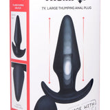 Kinetic Thumping 7X Large Anal Plug - Royal Sins