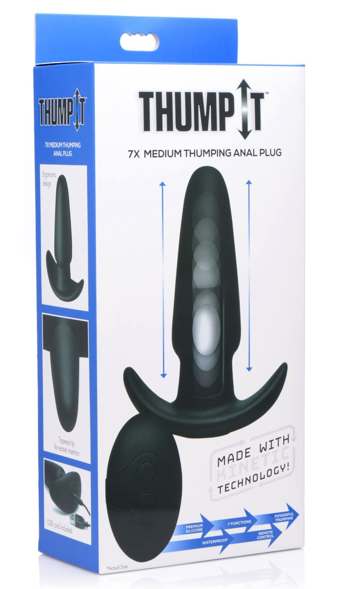 Kinetic Thumping 7X Medium Anal Plug - Royal Sins