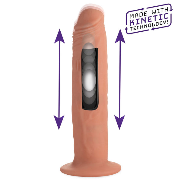 Kinetic Thumping 7X Remote Control Dildo - Large - Royal Sins