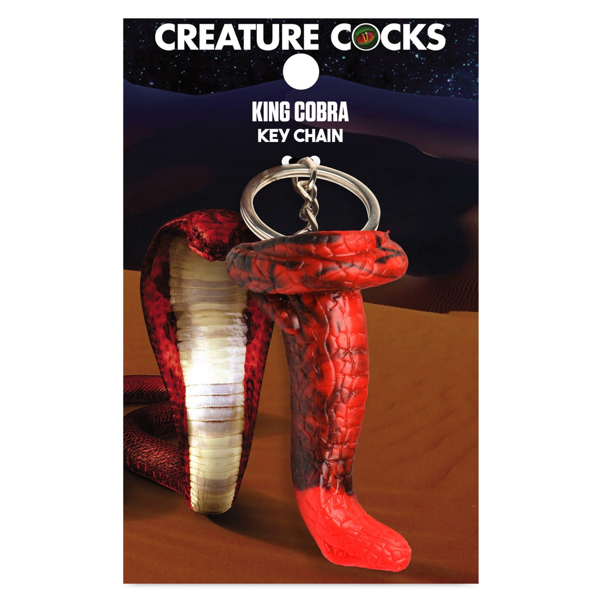 King Cobra Mini Dildo Key Chain - Royal Sins