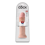 King Cock 11 in. Cock Realistic Dildo With Suction Cup Beige - Royal Sins