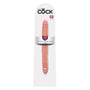 King Cock 12 in. Slim Double Dildo Realistic Beige - Royal Sins