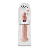 King Cock 13 in. Cock Realistic Dildo With Suction Cup Beige - Royal Sins