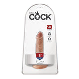 King Cock 5 in. Cock Realistic Dildo With Suction Cup Tan - Royal Sins