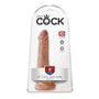 King Cock 6 in. Cock With Balls Realistic Suction Cup Dildo Tan - Royal Sins