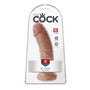 King Cock 8 in. Cock Realistic Dildo With Suction Cup Tan - Royal Sins