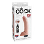 King Cock 9 in. Squirting Cock With Balls Realistic Dildo Beige - Royal Sins