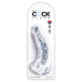 King Cock Clear 7.5 in. Cock With Balls Realistic Suction Cup Dildo - Royal Sins