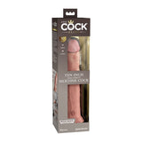 King Cock Elite 10 in. Dual Density Silicone Cock Realistic Dildo With Suction Cup Beige - Royal Sins