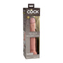King Cock Elite 10 in. Dual Density Silicone Cock Realistic Dildo With Suction Cup Beige - Royal Sins